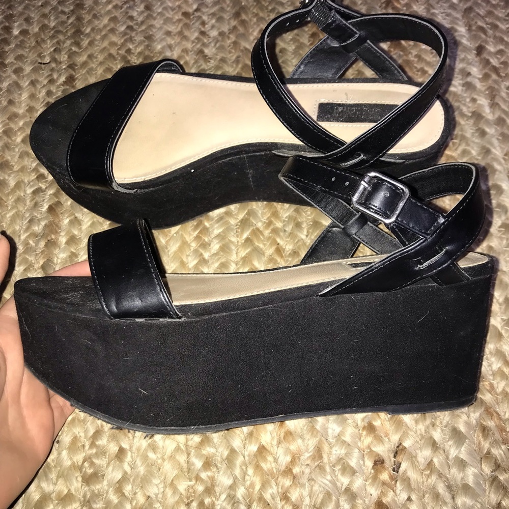 Black Platform Sandals